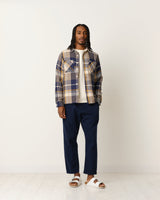 Whiting Overshirt Navy/Yellow Spear Check