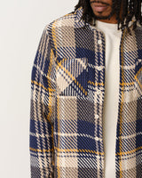 Whiting Overshirt Navy/Yellow Spear Check