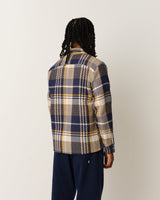 Whiting Overshirt Navy/Yellow Spear Check