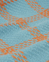 Whiting Overshirt Teal/Orange Grid Check