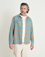 Whiting Overshirt Teal/Orange Grid Check