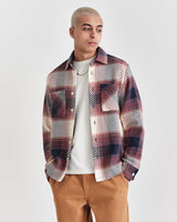 Whiting Overshirt Rust Ombre Check