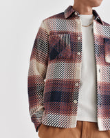 Whiting Overshirt Rust Ombre Check