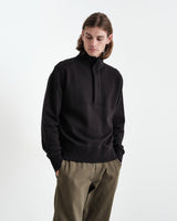 Wim Zip Sweat Black