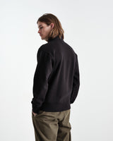 Wim Zip Sweat Black
