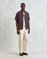 Didcot - Navy And Multicolour Geometric Short-Sleeve Shirt