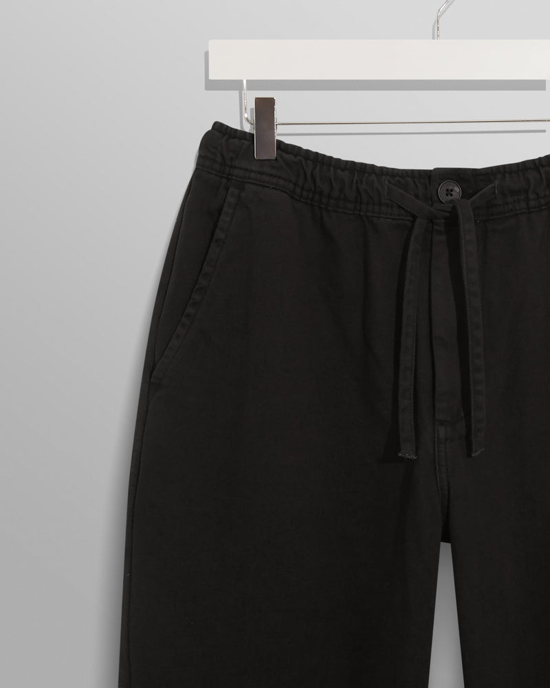Kurt Trousers Black Twill Longer Leg