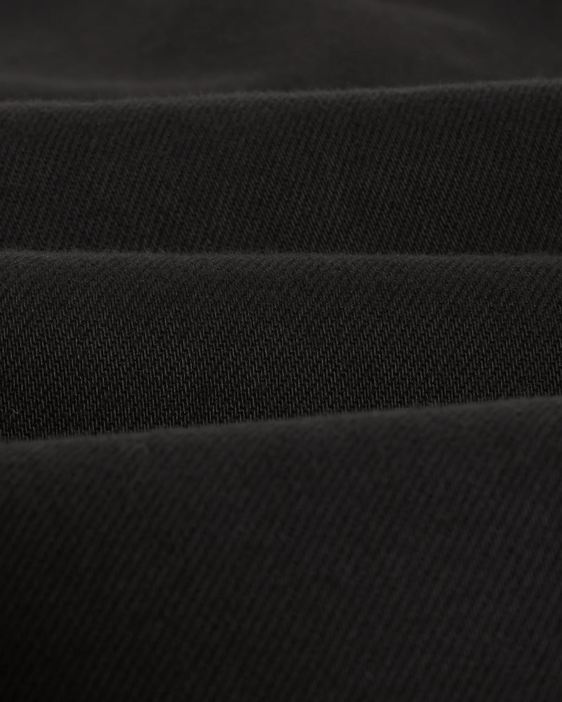 Kurt Trousers Black Twill Longer Leg