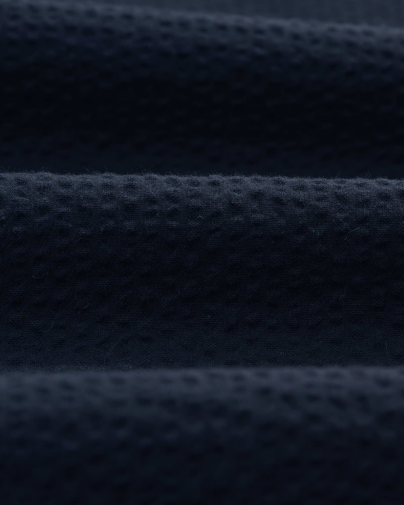 Alp Trousers Navy Seersucker