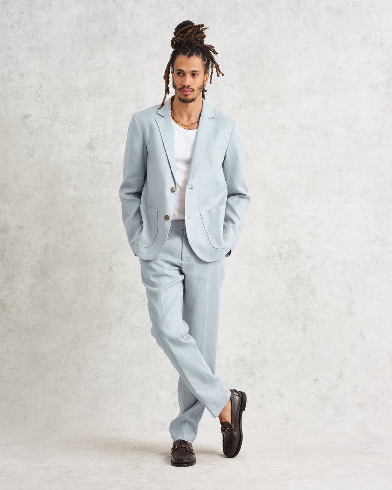 Alp Trousers Pale Blue Linen