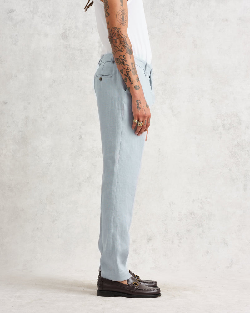 Alp Trousers Pale Blue Linen