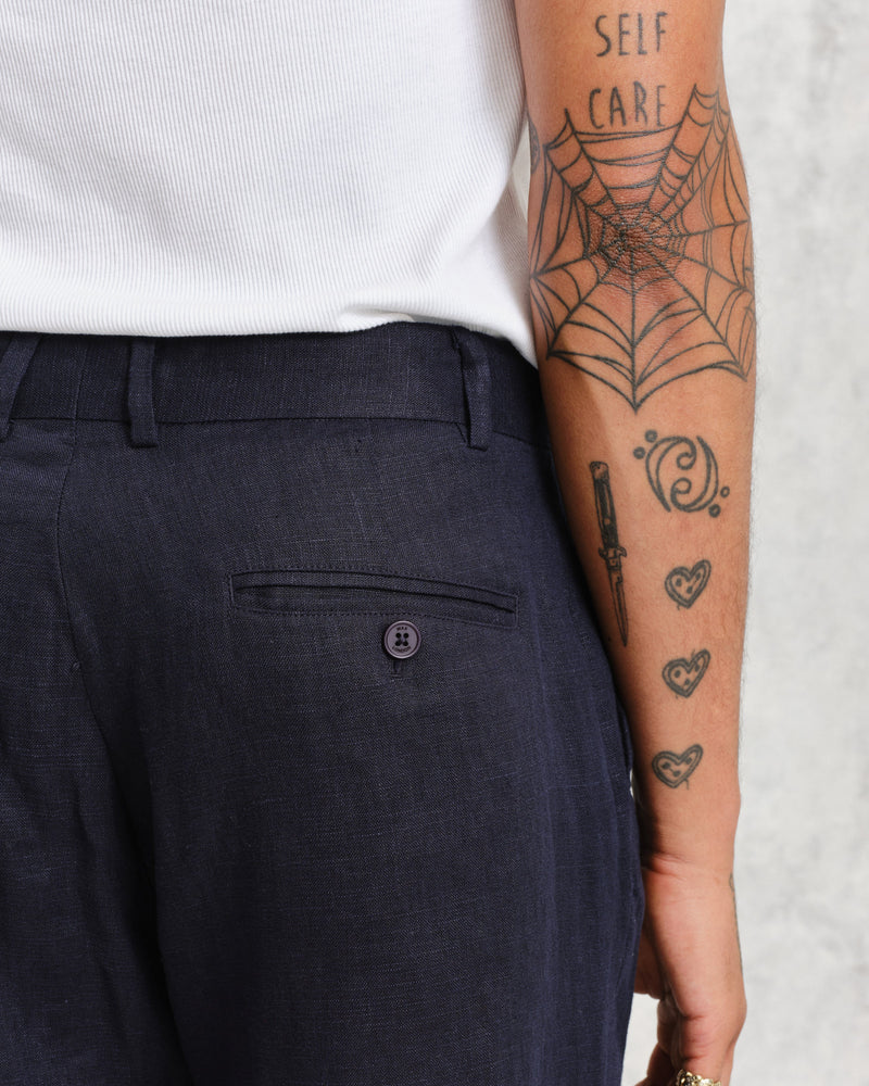 Alp Trousers Midnight Linen