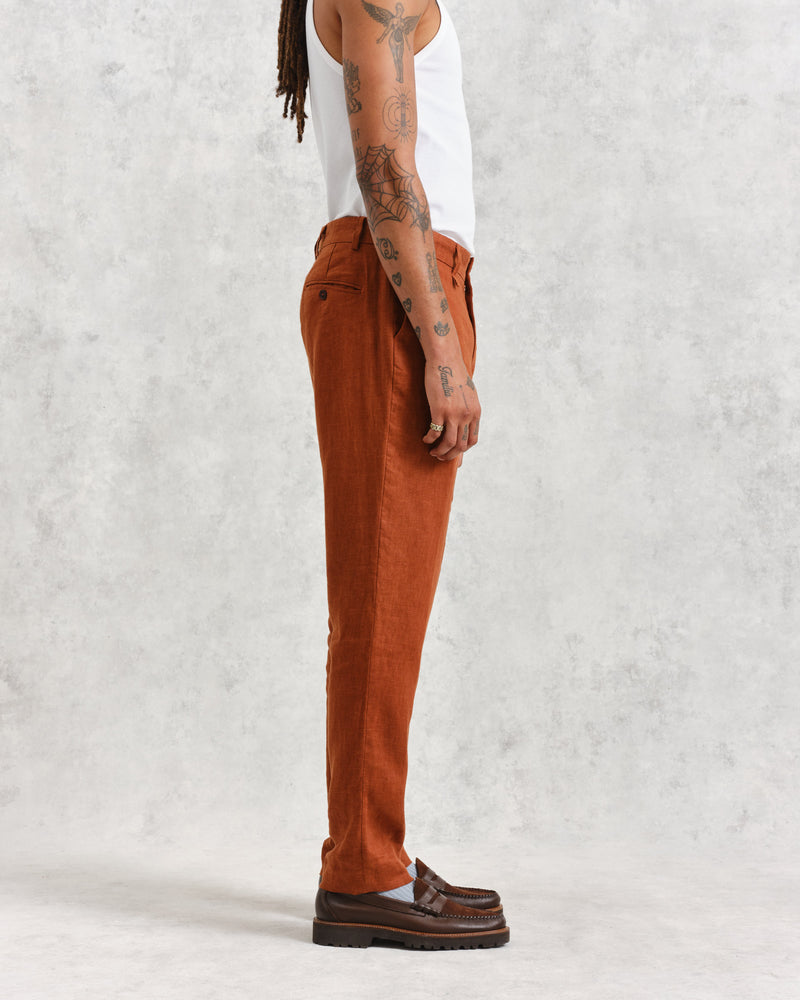 Alp Trousers Rust Linen