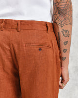 Alp Trousers Rust Linen