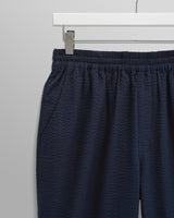 Campbell Trousers Navy Seersucker