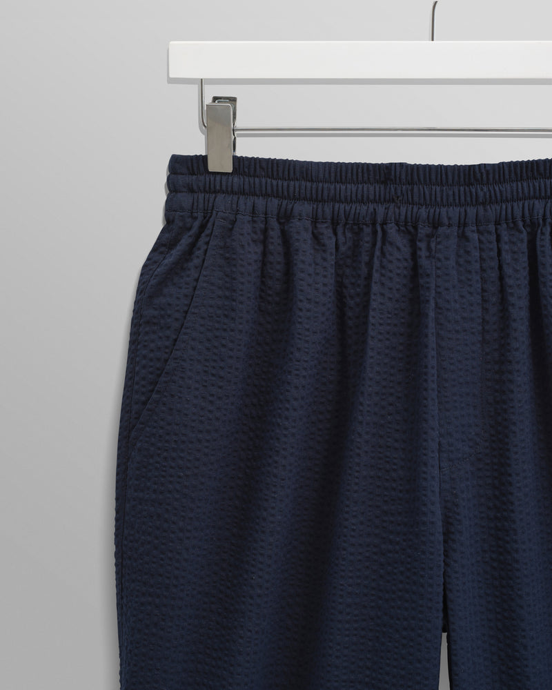Campbell Trousers Navy Seersucker