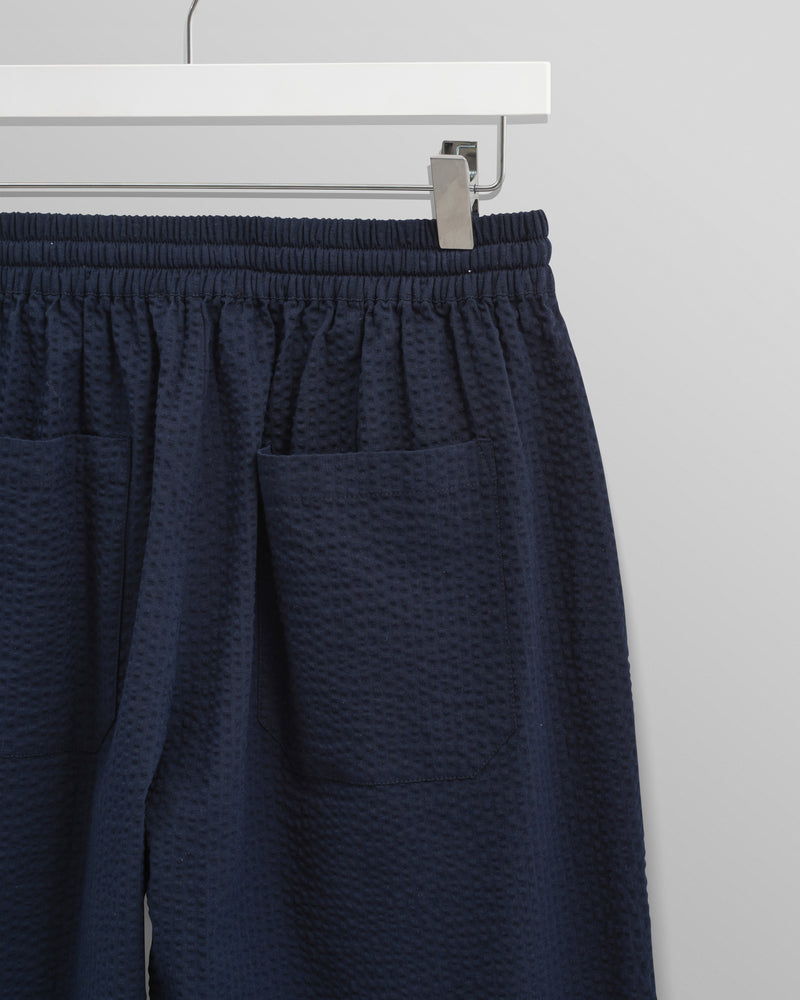 Campbell Trousers Navy Seersucker