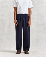 Campbell Trousers Navy Seersucker