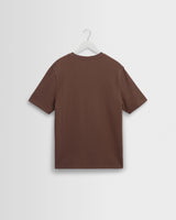 Dean - Mid Brown Textured Organic Cotton T-Shirt