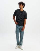 Dean - Washed Black Compact Cotton Pocket T-Shirt