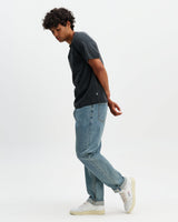 Dean - Washed Black Compact Cotton Pocket T-Shirt