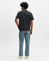 Dean - Washed Black Compact Cotton Pocket T-Shirt