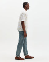 Didcot - White Corded Lace Short-Sleeve Shirt