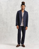Alp Trousers Midnight Linen