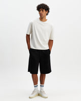 Kyle - Black Organic Cotton Twill Shorts