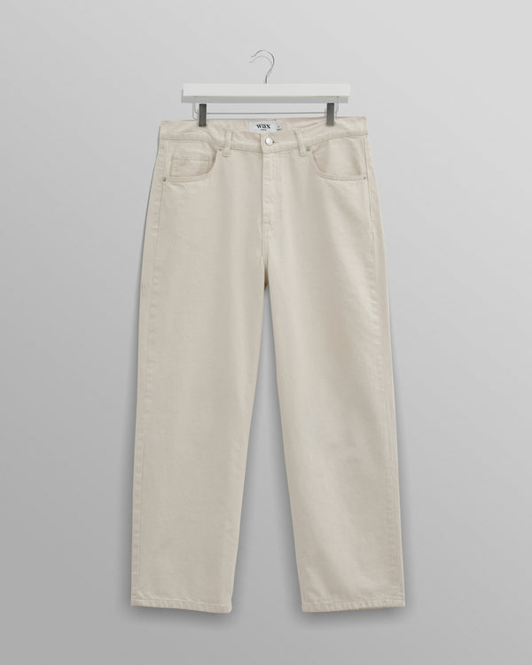 Loose Fit Jeans Ecru Denim
