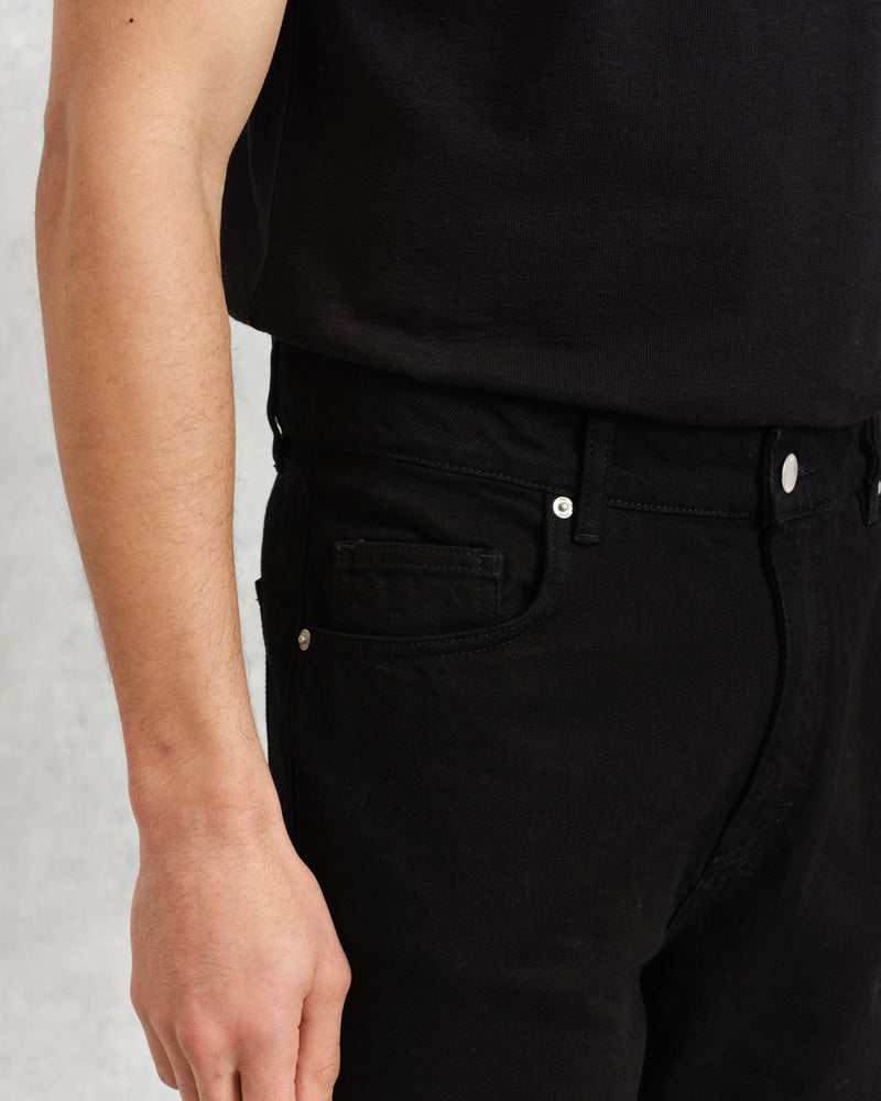 Loose Fit Jeans Black Denim