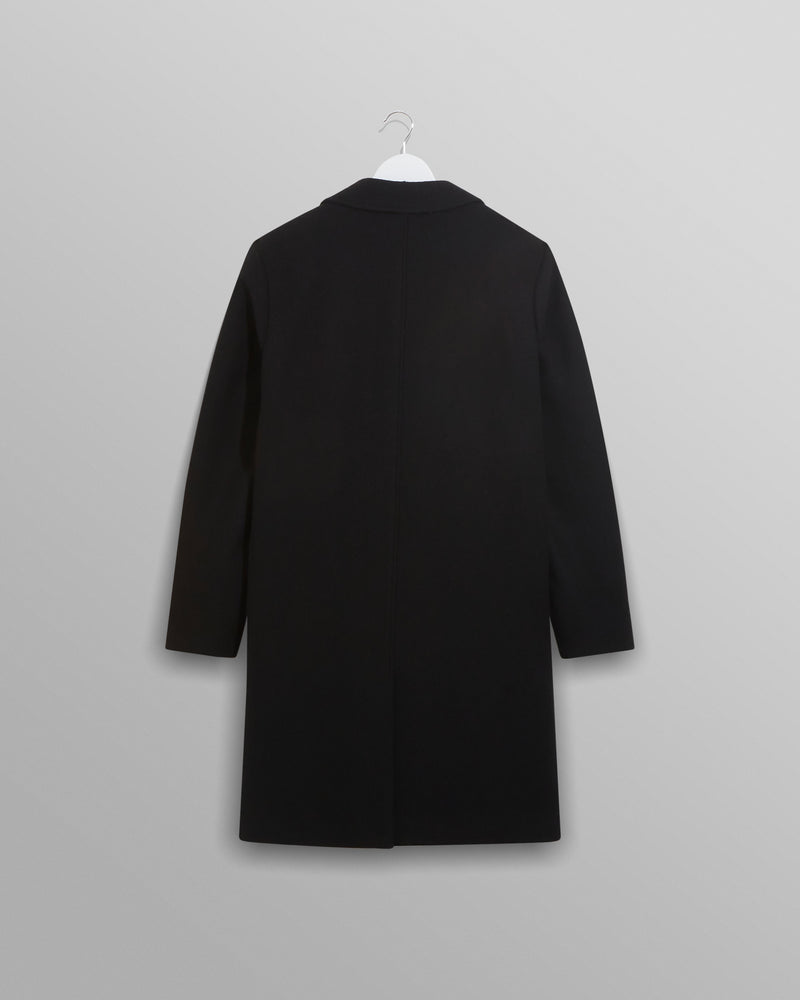 Sasso Coat Black Wool
