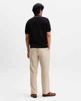 Tellaro - Black And Ecru Retro Embroidered Shirt