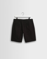 Trinity - Black Cotton Tencel Shorts