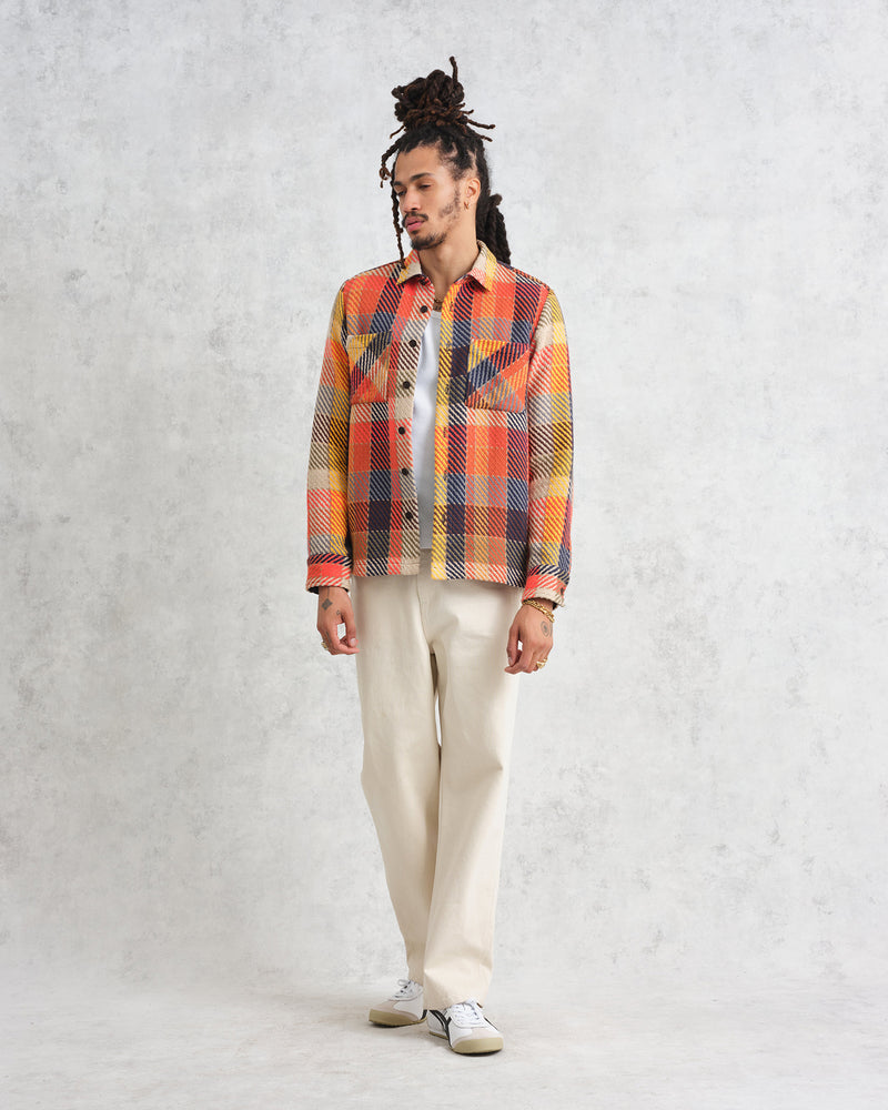 Whiting - Orange Pike Check Overshirt - 1600px