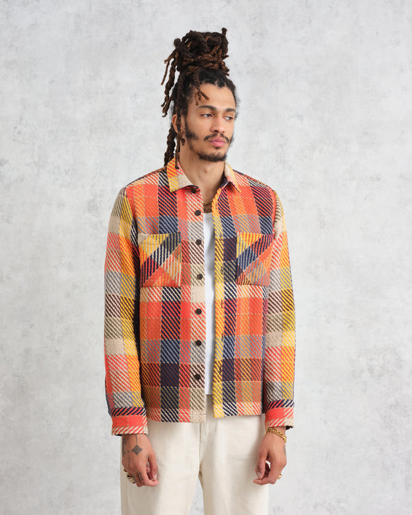 Whiting - Orange Pike Check Overshirt - 1600px
