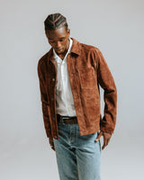 Robin - Brown Suede Chore Jacket