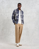 Whiting - Navy Spear Check Overshirt