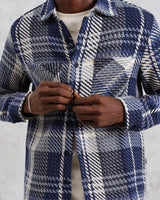 Whiting - Navy Spear Check Overshirt