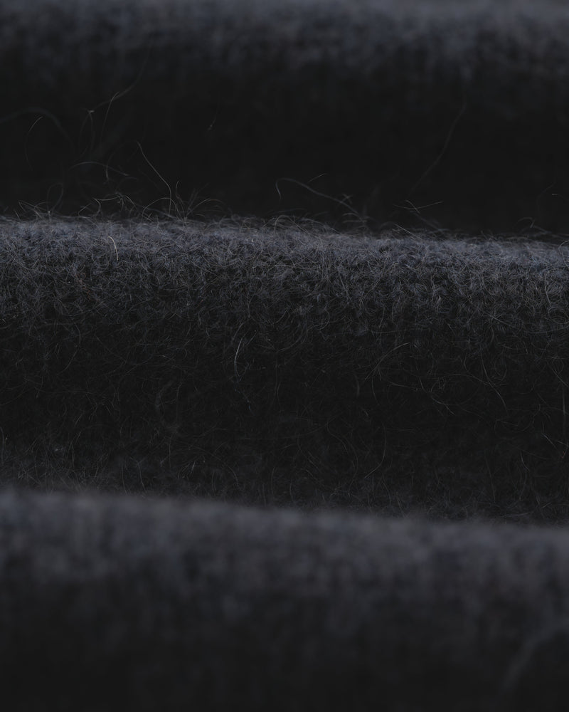 wax london Alban - Navy Mohair Blend Cardigan