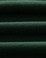 wax london men's Atwood - Dark Green Textured Organic Cotton Polo Shirt