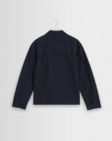 wax london men's Barton - Navy Organic Cotton Ripstop Jacket