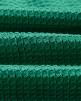 wax london men's Belle - Green Tipped Pointelle Polo Shirt