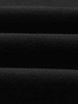 wax london men's Carter - Black Open Collar Milano Knit Polo