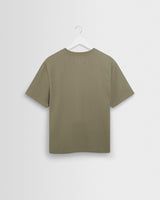 wax london men's Dean - Green Textured Organic Cotton T-Shirt