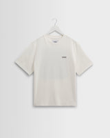 wax london men's Dean - Off-White And Charcoal 90s Doodle Graphic Cotton T-Shirt