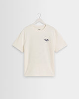 wax london men's Dean - Off White Geometric Repeat T-Shirt
