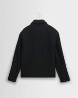 wax london men's Eldon - Midnight Navy Boiled Wool Jacket