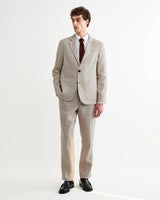 wax london men's Fintry - Natural Linen Single-Breasted Blazer