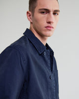 wax london men's Healey - Navy Organic Cotton Chore Jacket